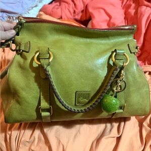 Dooney & Bourke large rare MOSS Florentine satchel. Good condition.